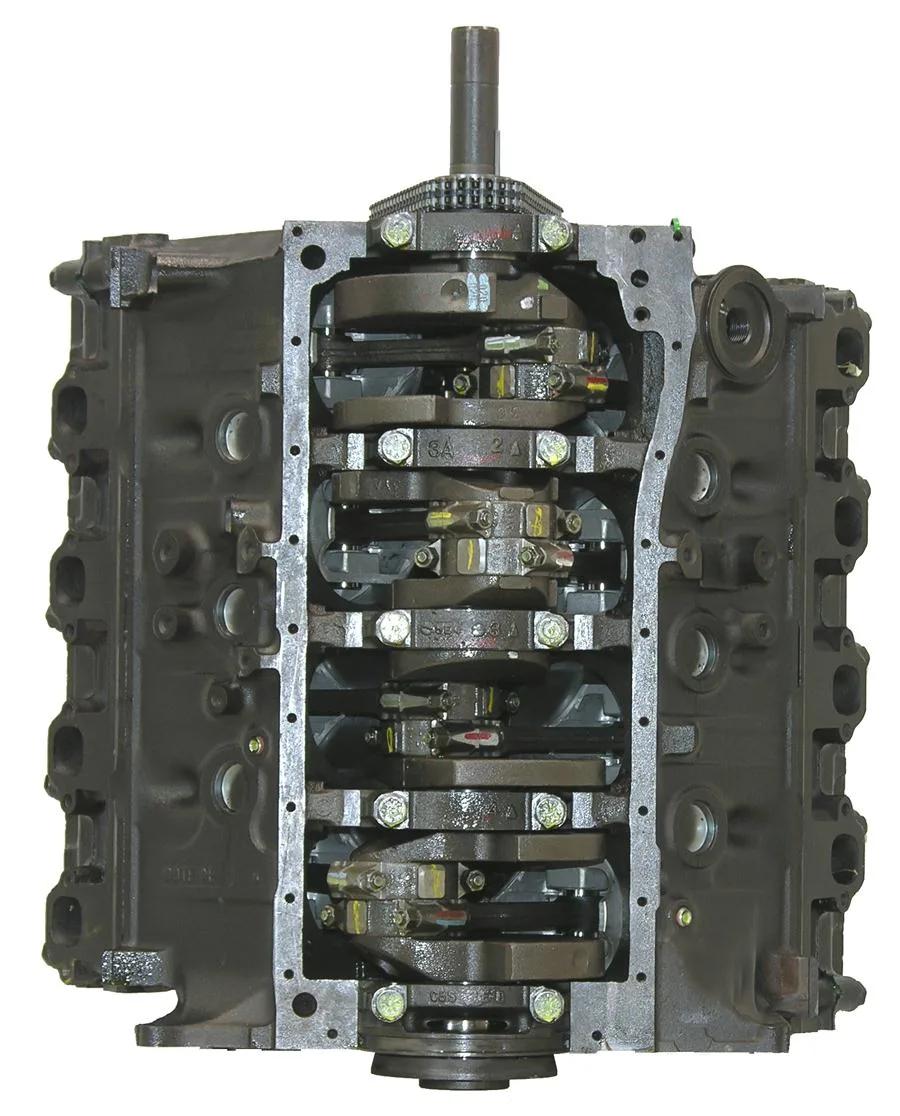 6.0 LS engine secured in branded freight crate