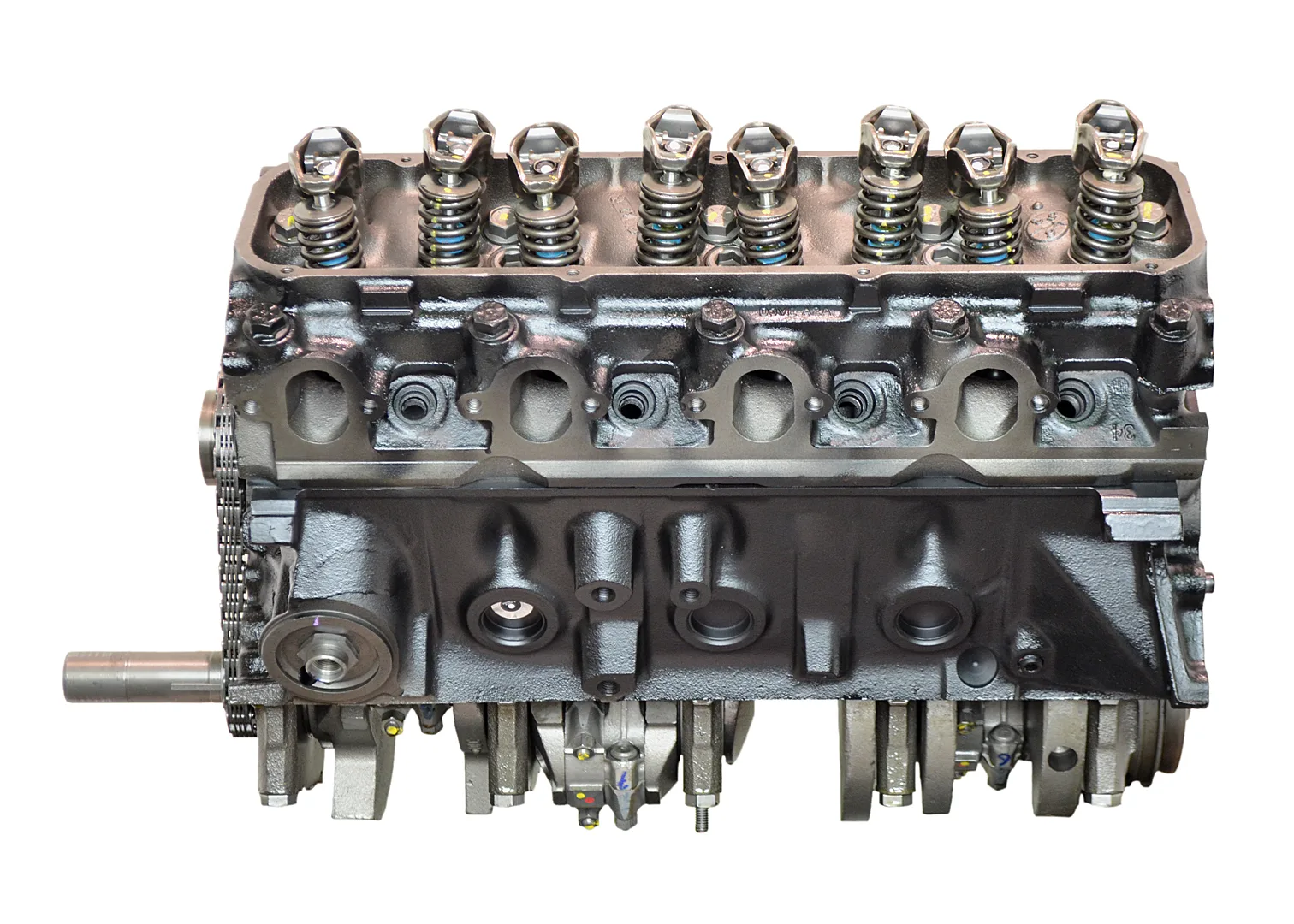 Ford 7.5L V8 intake manifold and throttle body detail
