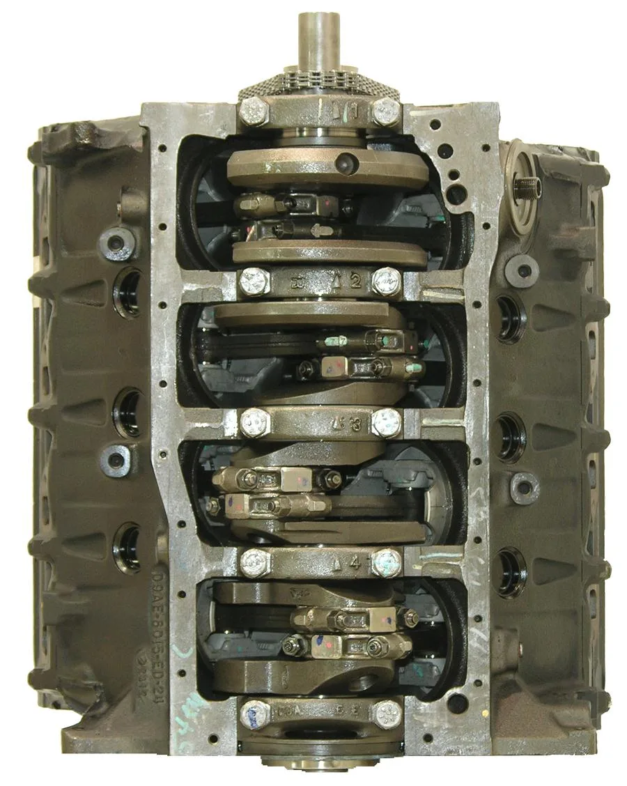 6.0 LS engine secured in branded freight crate