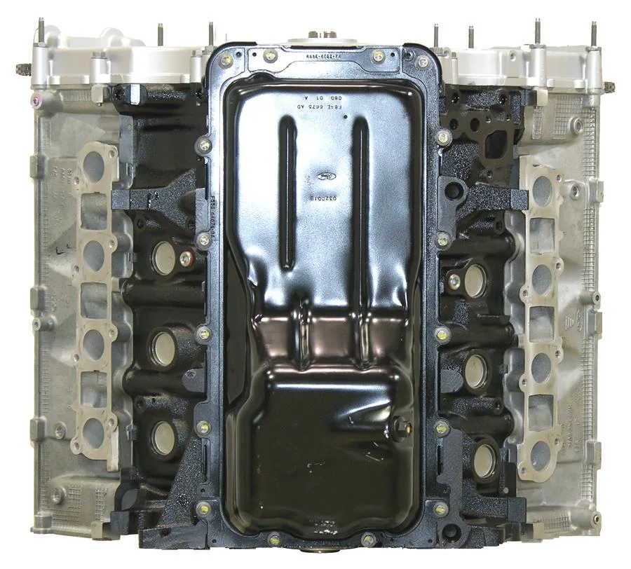 6.0 LS engine secured in branded freight crate