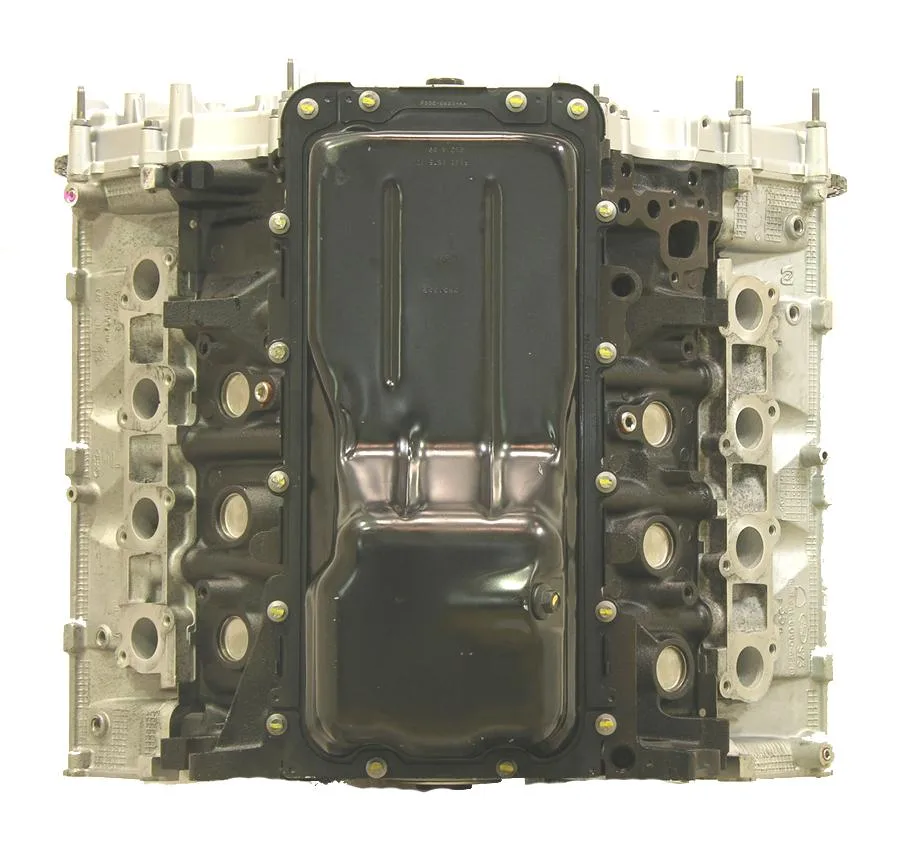 6.0 LS engine secured in branded freight crate