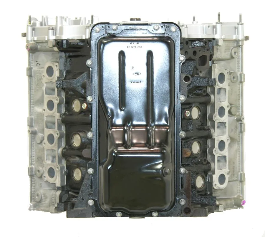 6.0 LS engine secured in branded freight crate