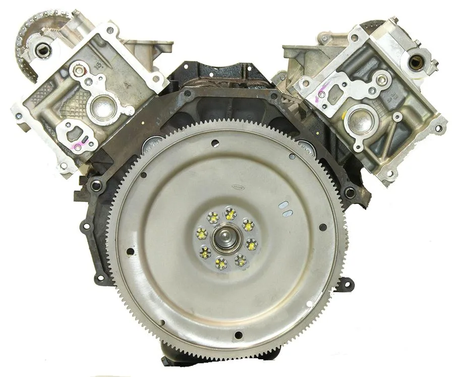 6.0 LS engine on branded inspection stand
