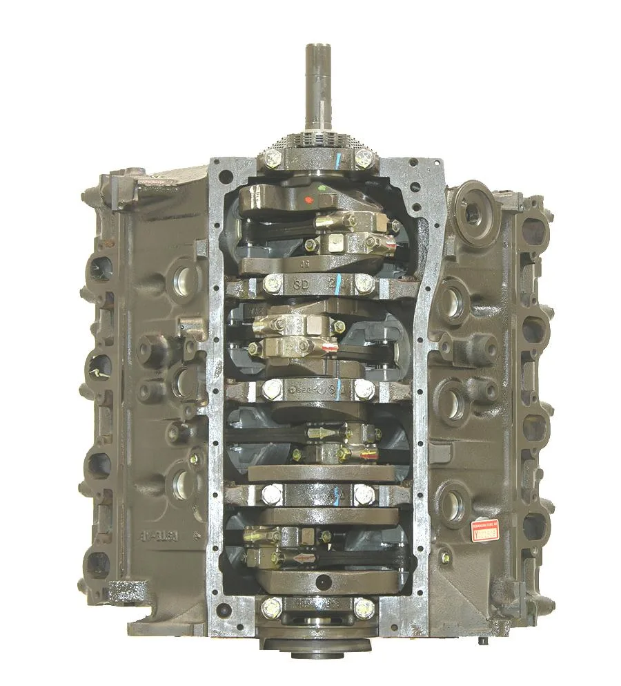 6.0 LS engine secured in branded freight crate
