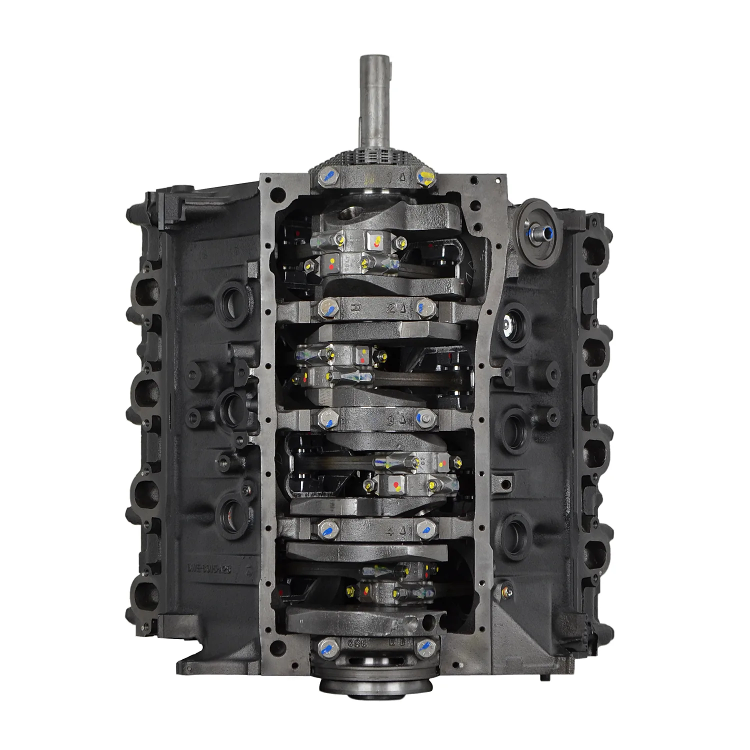 6.0 LS engine secured in branded freight crate
