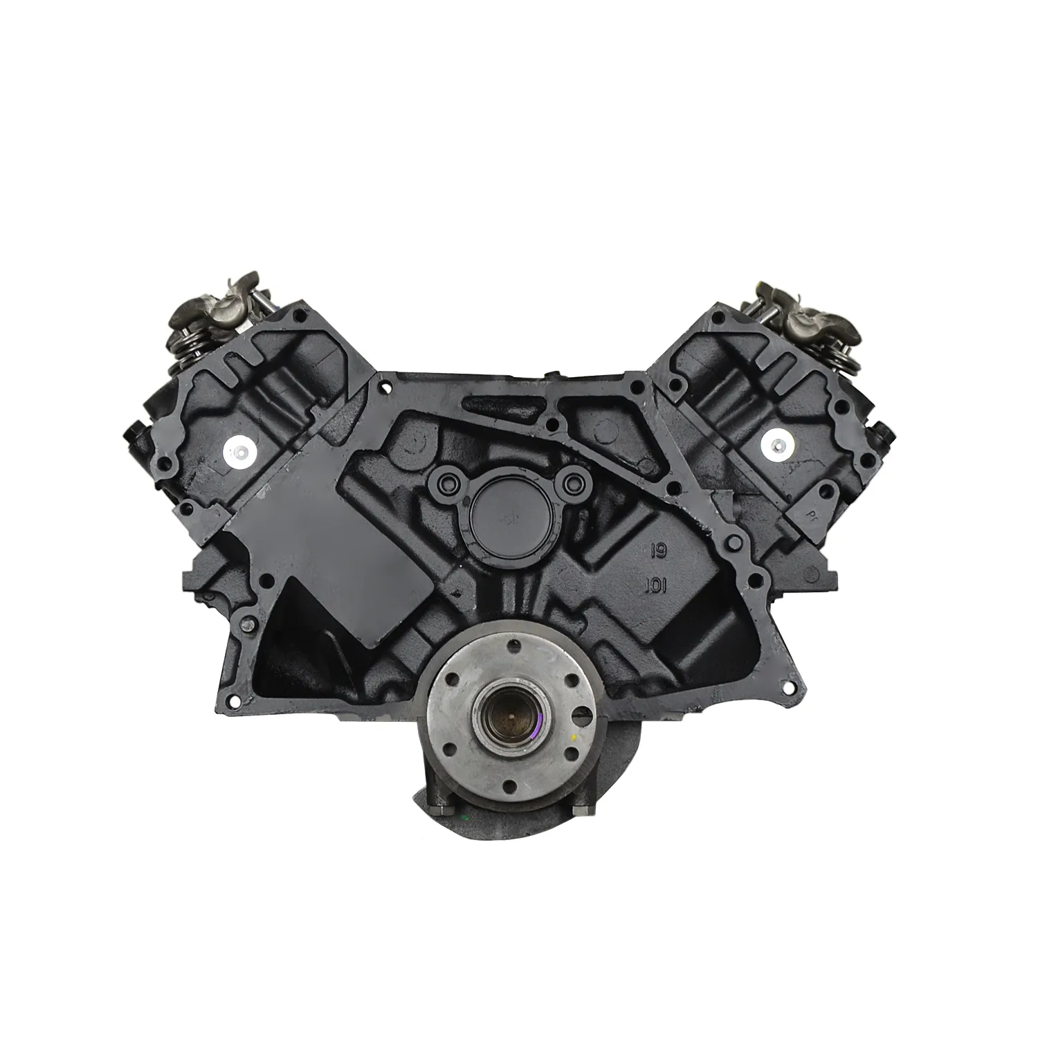 6.0 LS engine on branded inspection stand