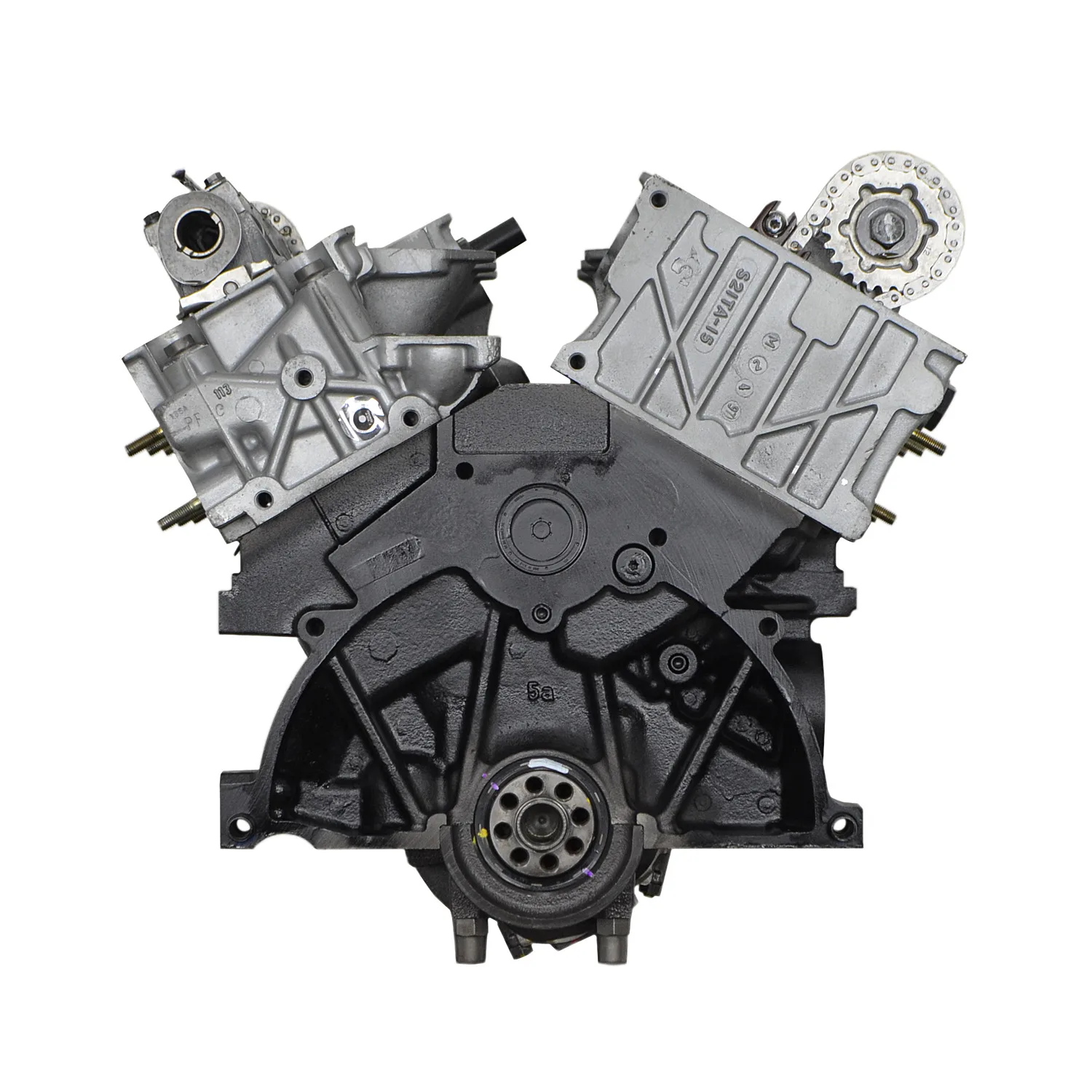 6.0 LS engine on branded inspection stand