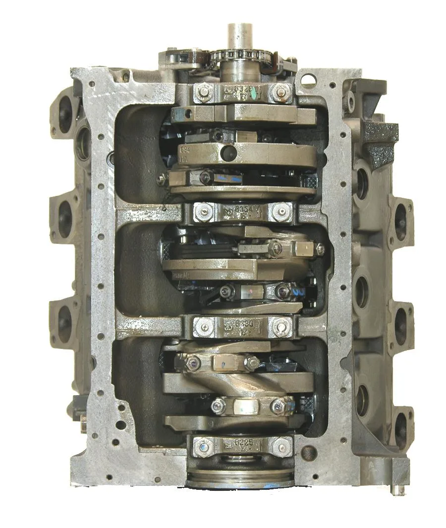 6.0 LS engine secured in branded freight crate