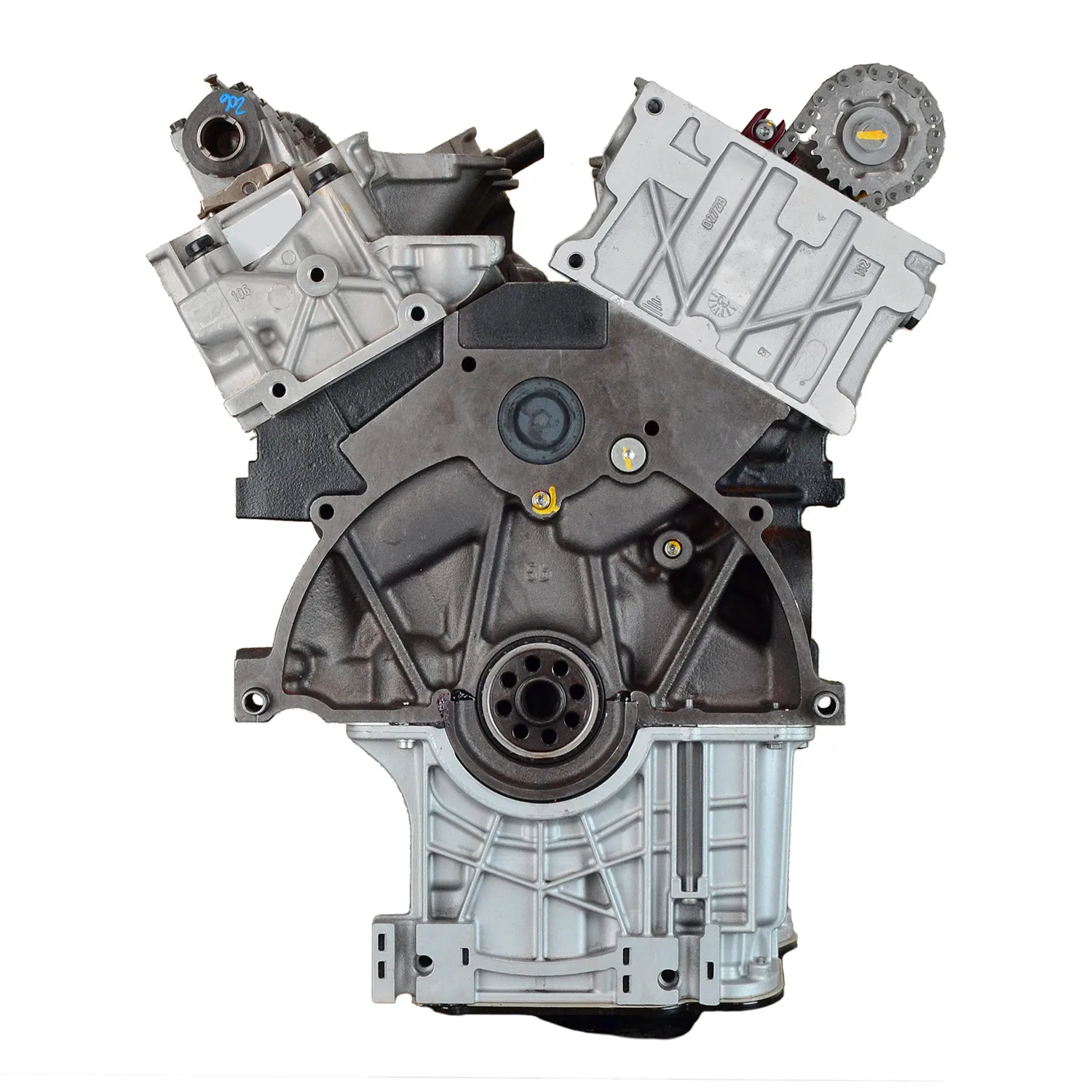 6.0 LS engine on branded inspection stand