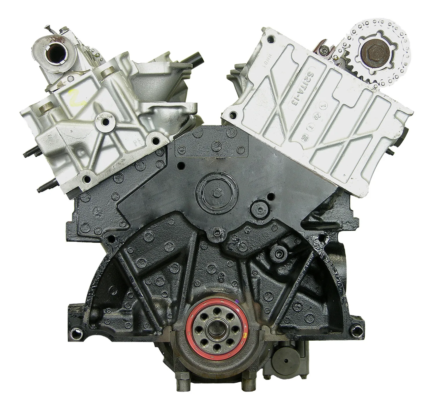 6.0 LS engine on branded inspection stand
