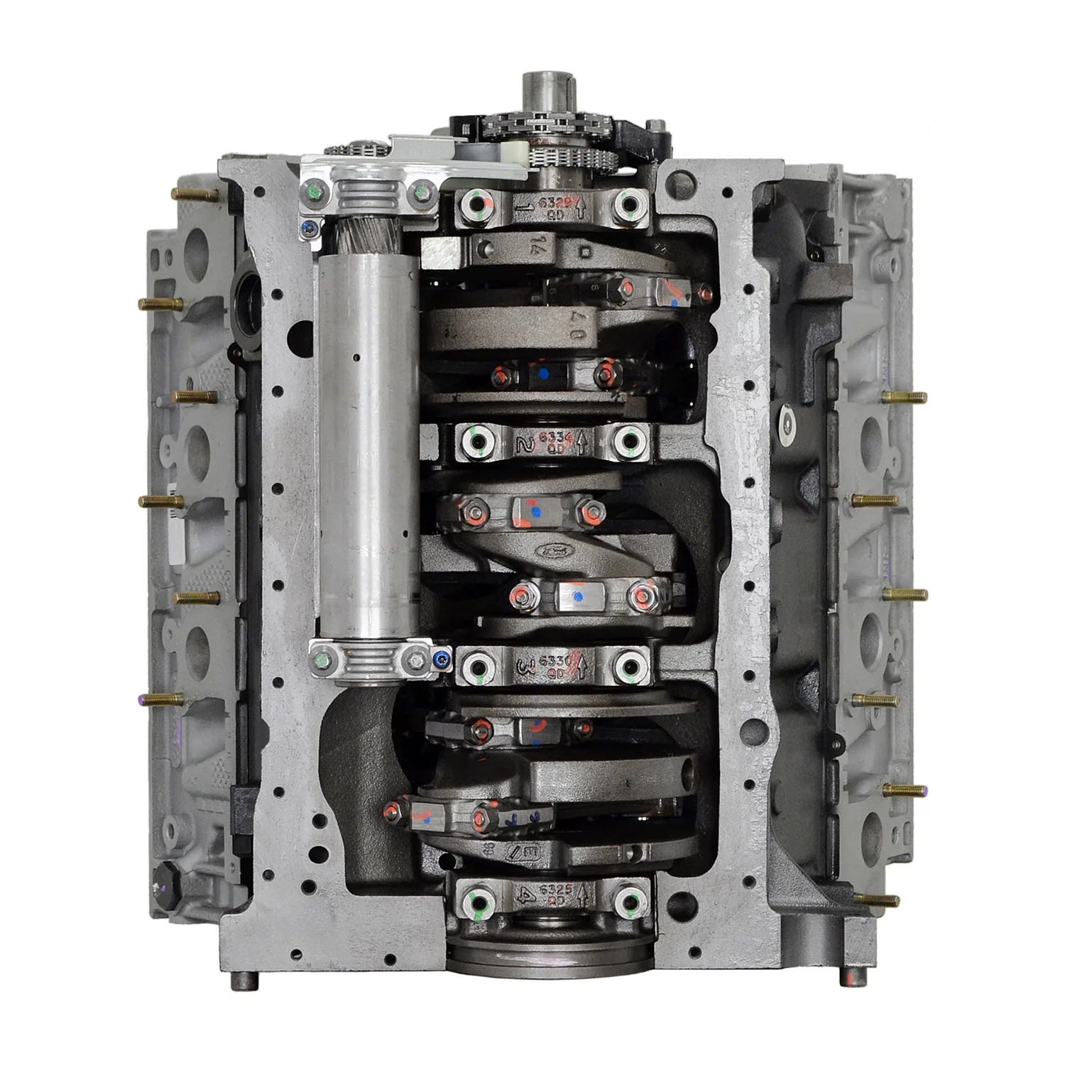 6.0 LS engine secured in branded freight crate