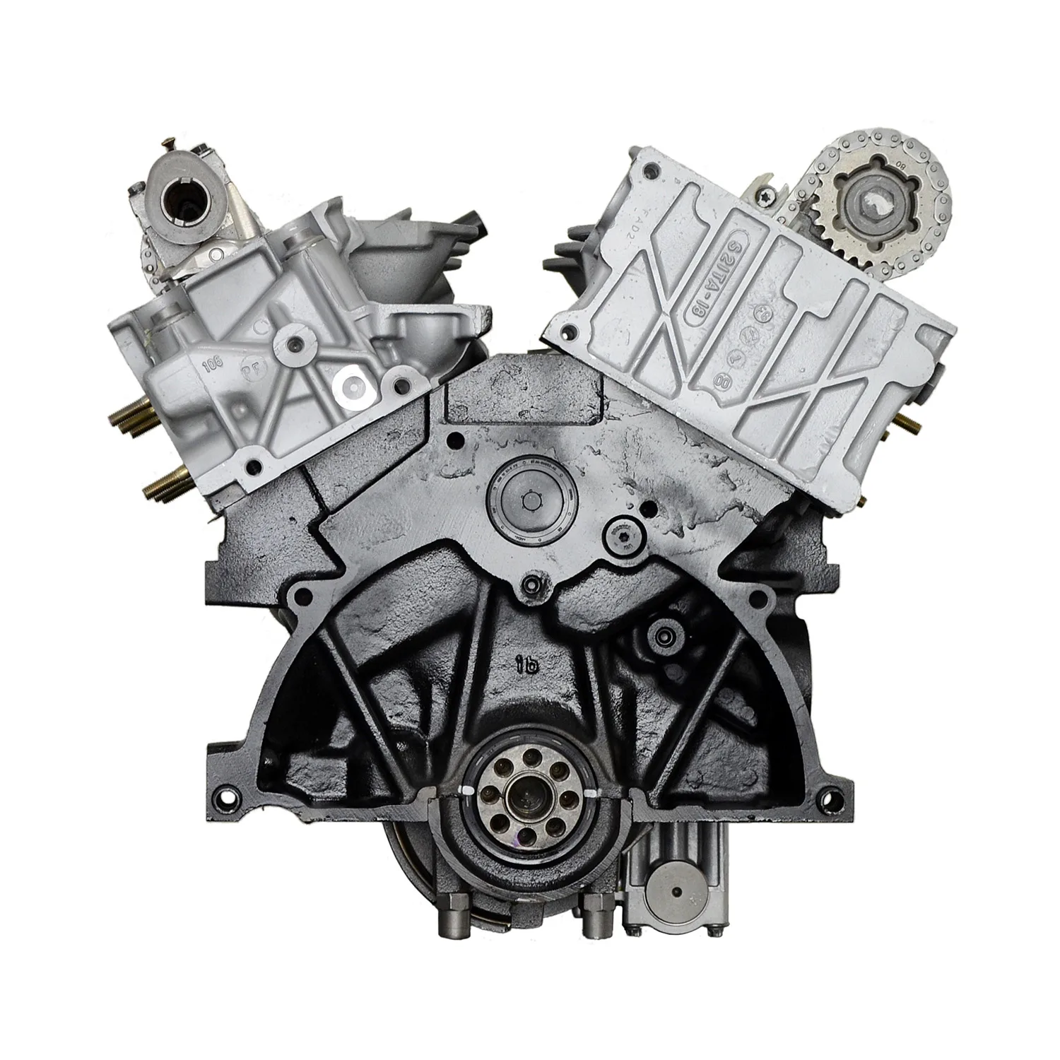 6.0 LS engine on branded inspection stand