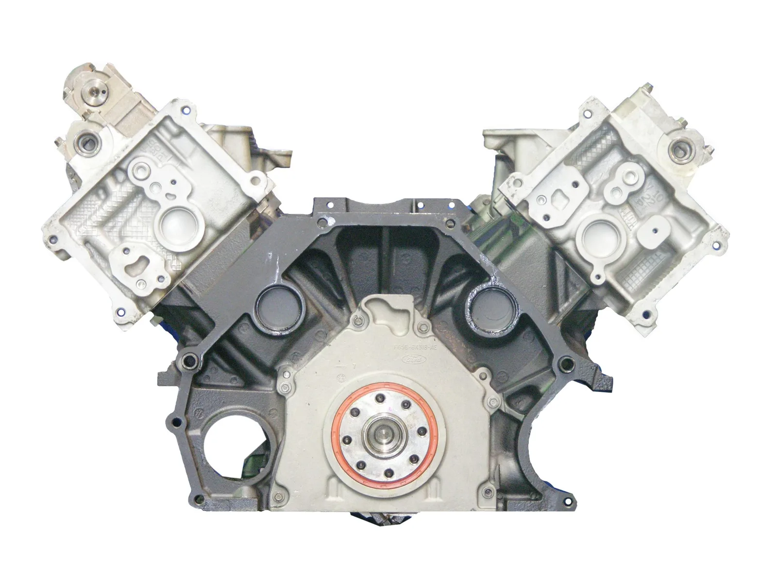 6.0 LS engine on branded inspection stand