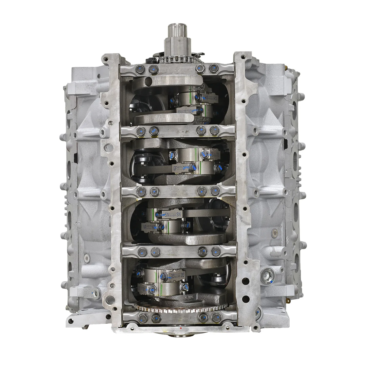 6.0 LS engine secured in branded freight crate