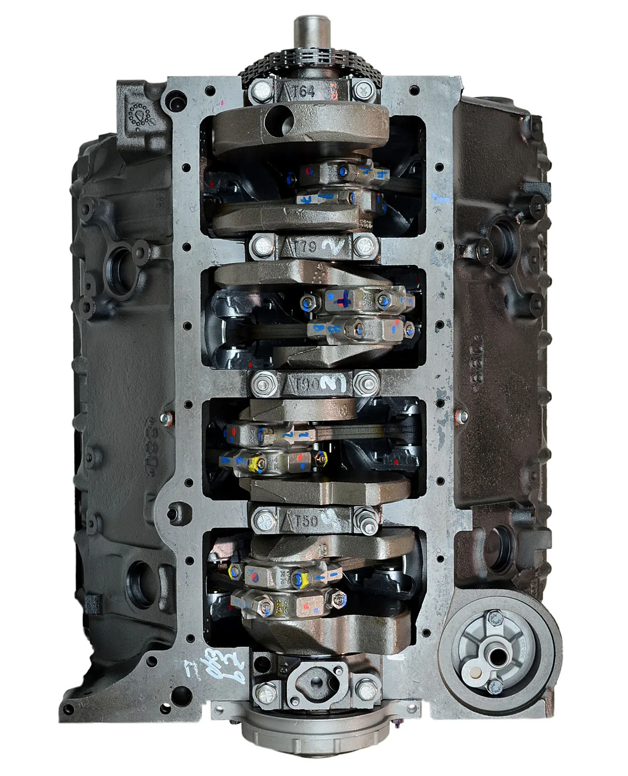 6.0 LS engine secured in branded freight crate
