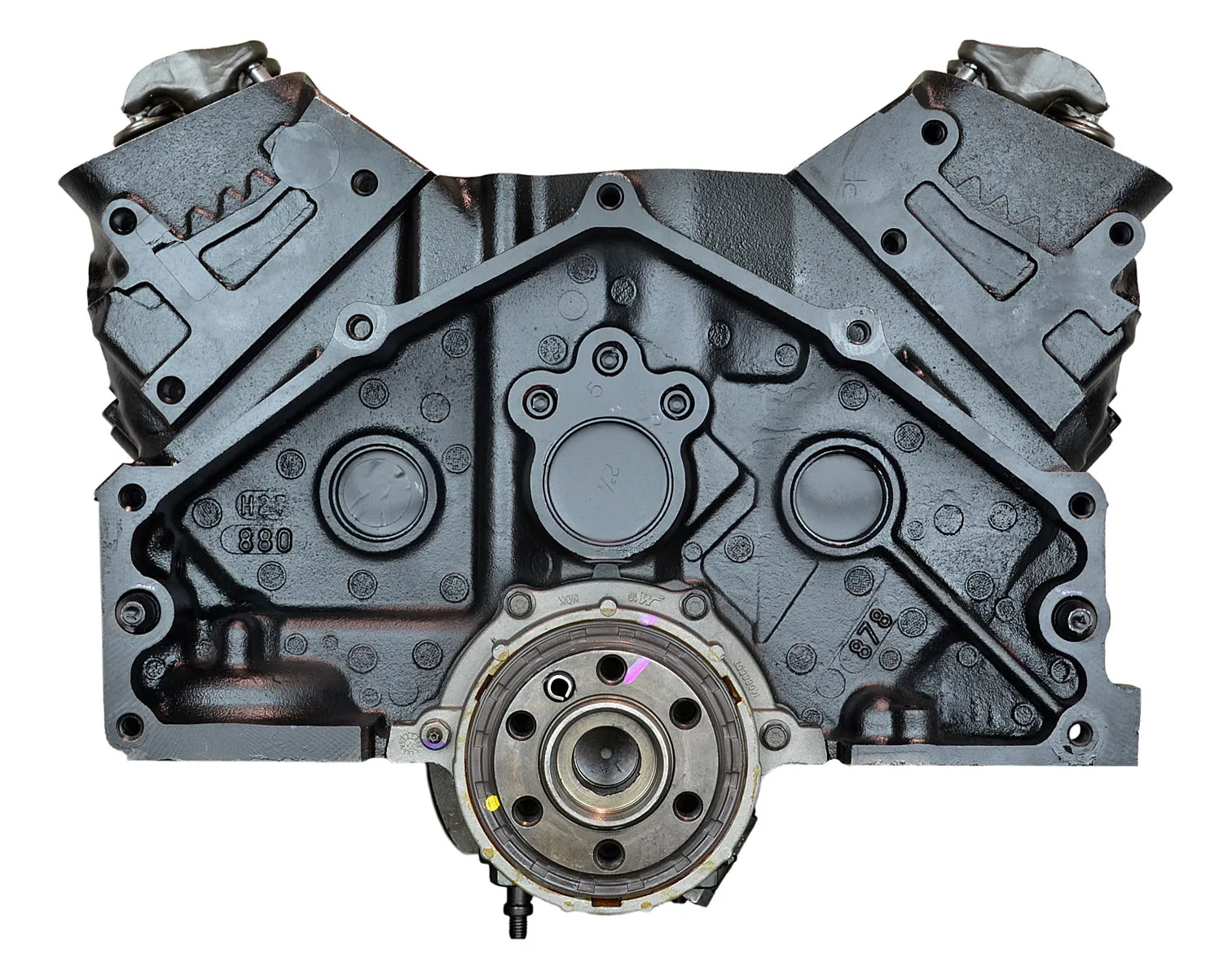6.0 LS engine on branded inspection stand