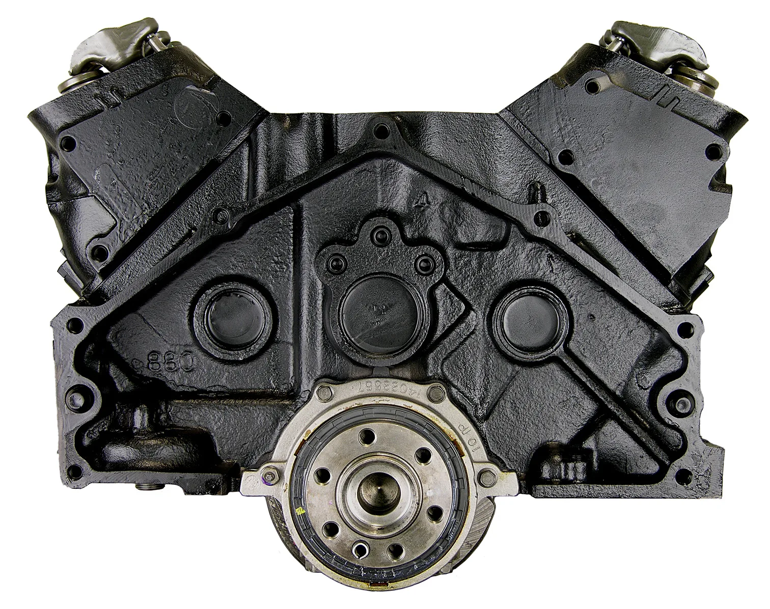 6.0 LS engine on branded inspection stand