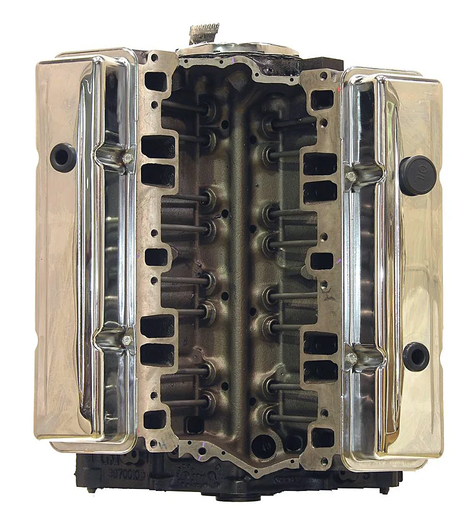 Chevy 350 5.7L 2 Bolt Main V8 run-stand quality-test verification