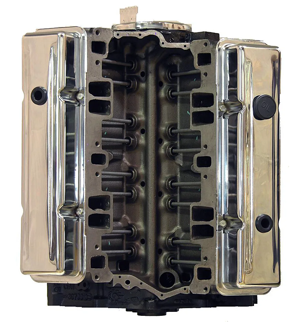Chevy 350 5.7L 2 Bolt Main V8 run-stand quality-test verification