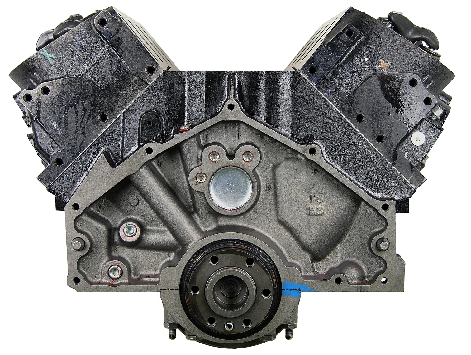 6.0 LS engine on branded inspection stand