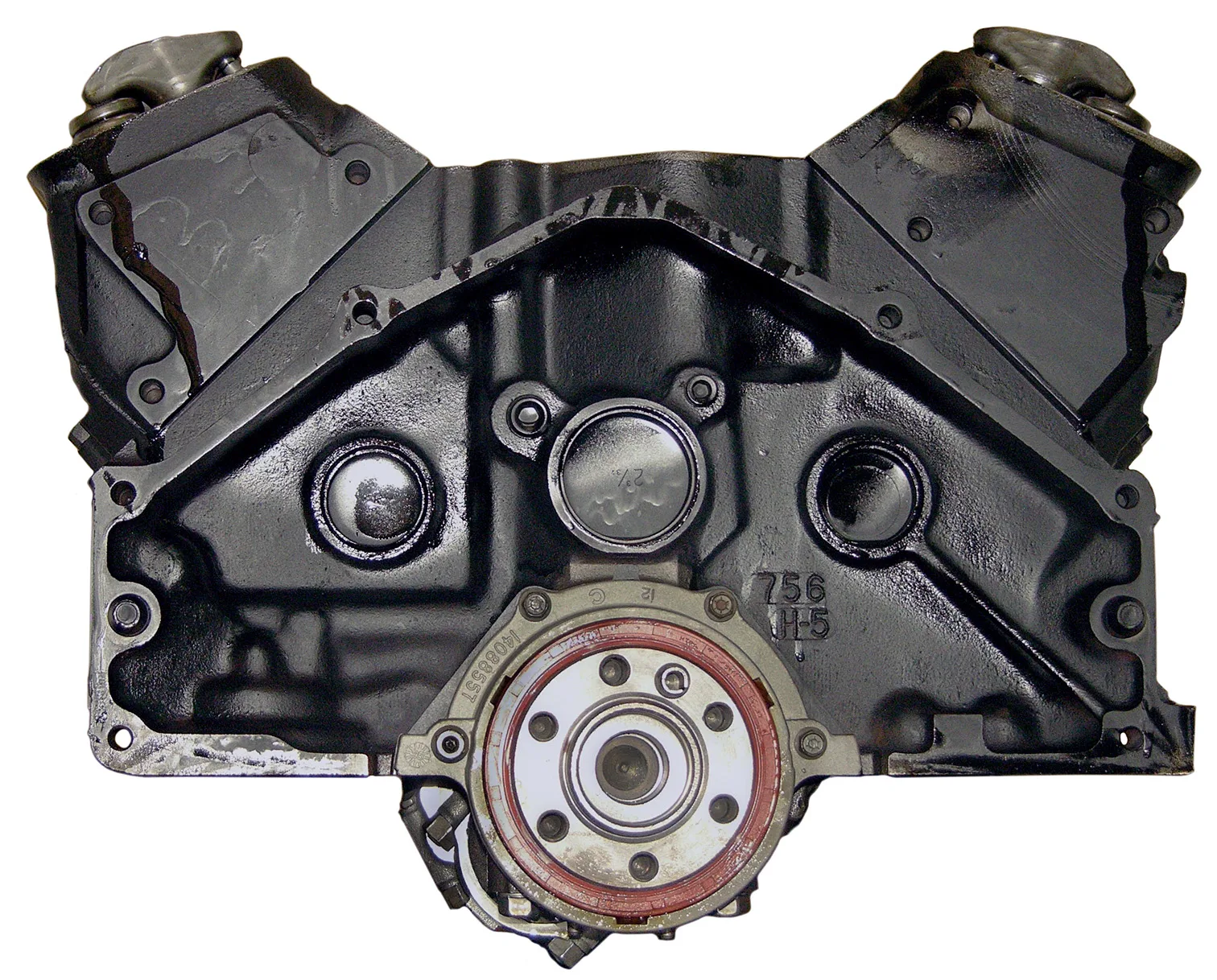 6.0 LS engine on branded inspection stand