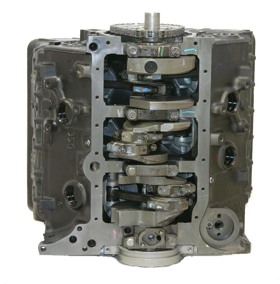 6.0 LS engine secured in branded freight crate