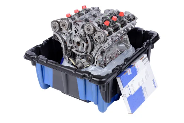 Cadillac 3.6L V6 intake manifold and throttle body detail
