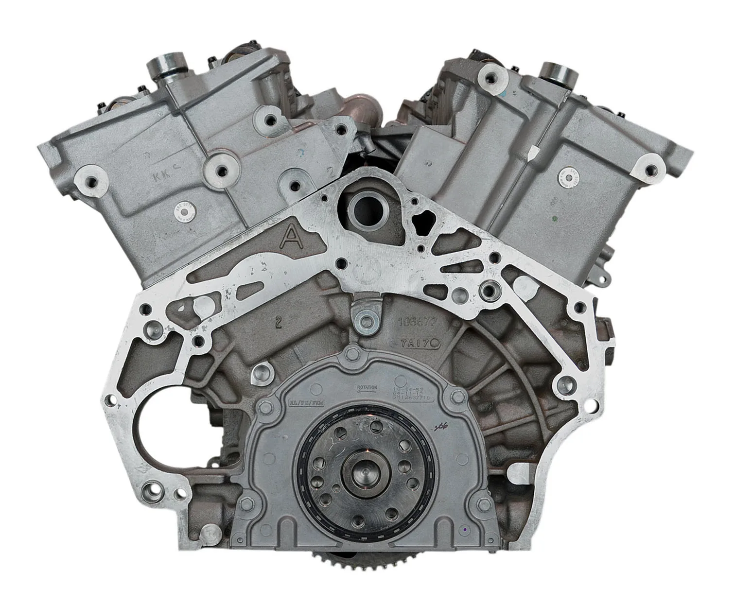 6.0 LS engine on branded inspection stand