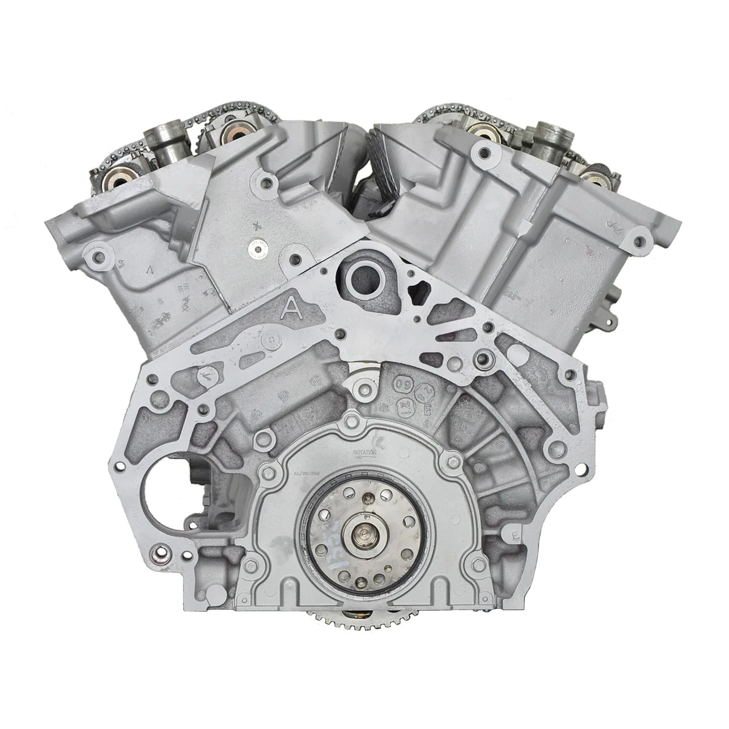 6.0 LS engine on branded inspection stand