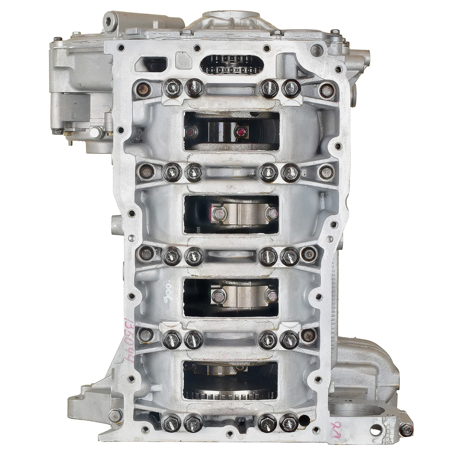 6.0 LS engine secured in branded freight crate