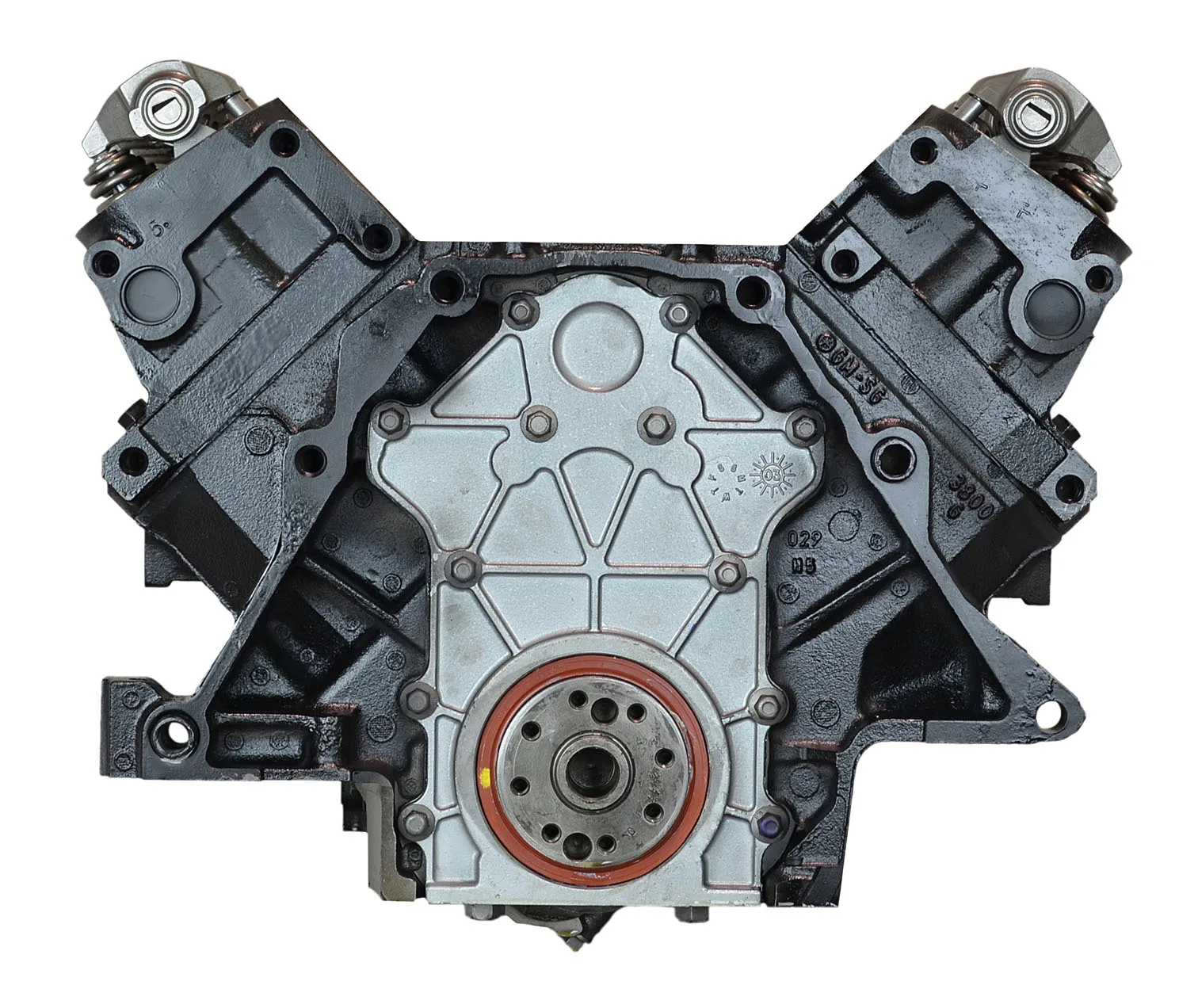 6.0 LS engine on branded inspection stand