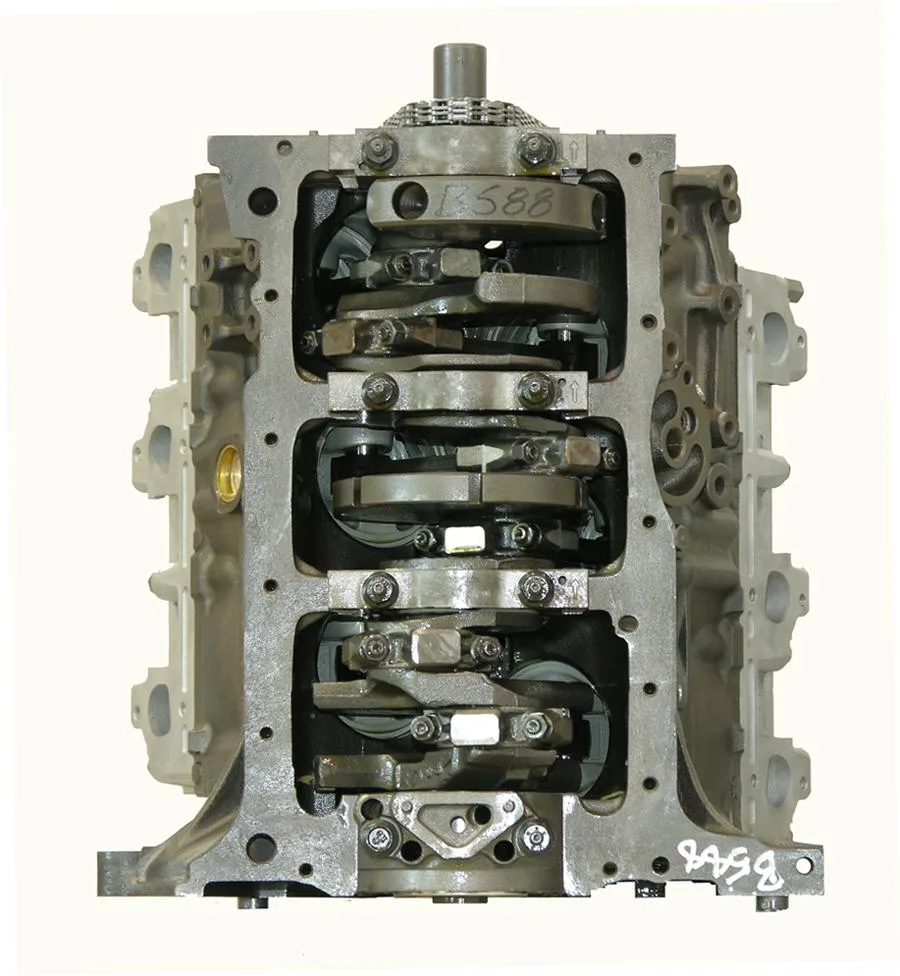 6.0 LS engine secured in branded freight crate