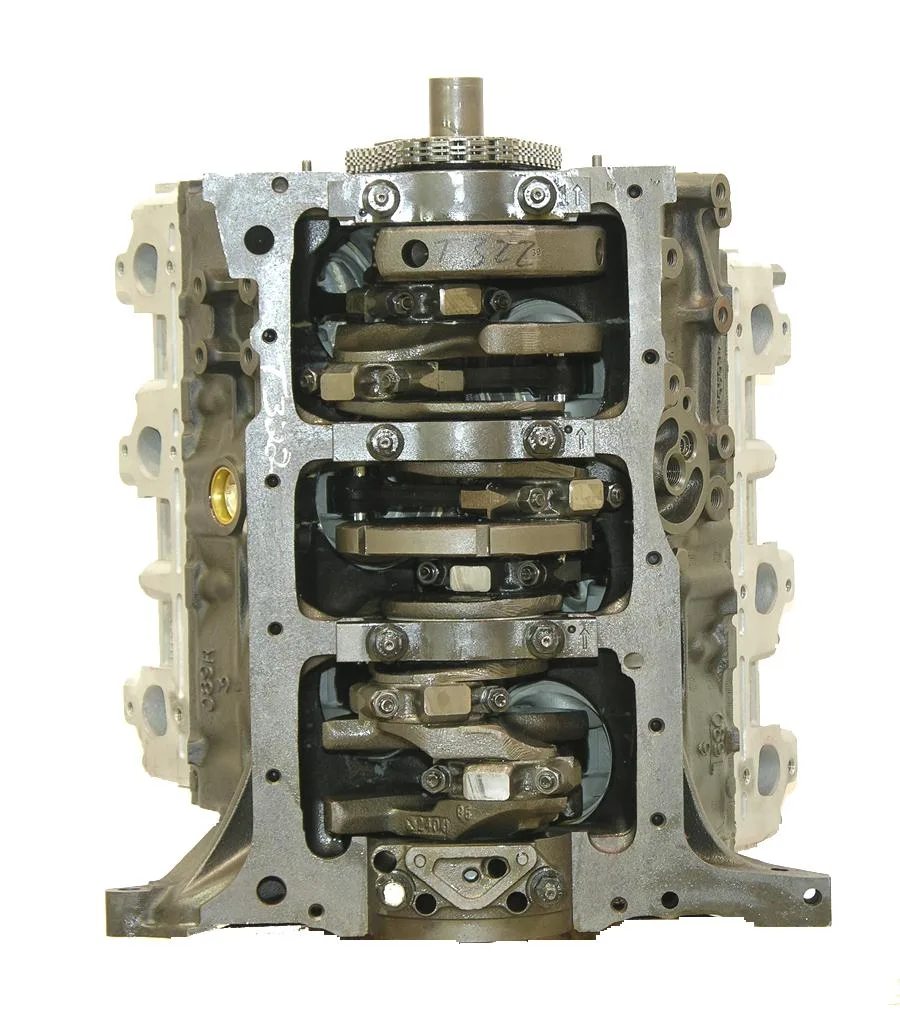 6.0 LS engine secured in branded freight crate