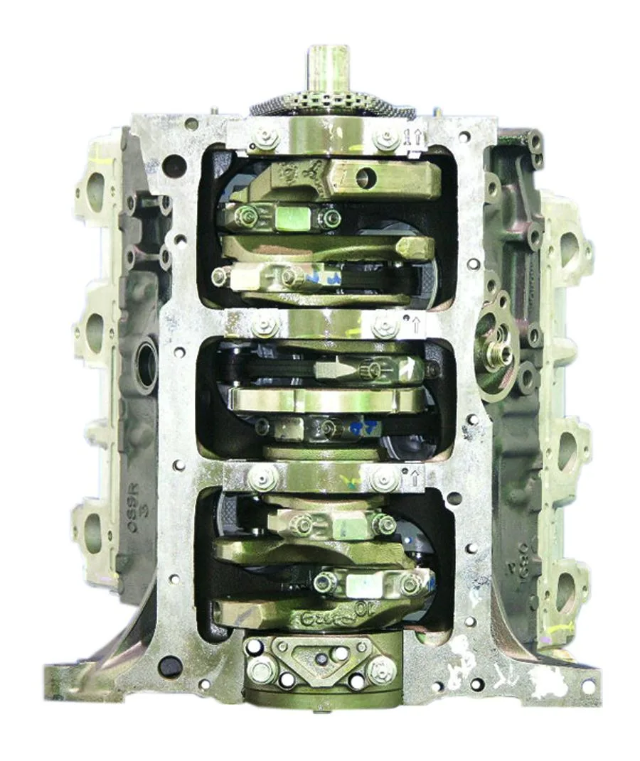6.0 LS engine secured in branded freight crate