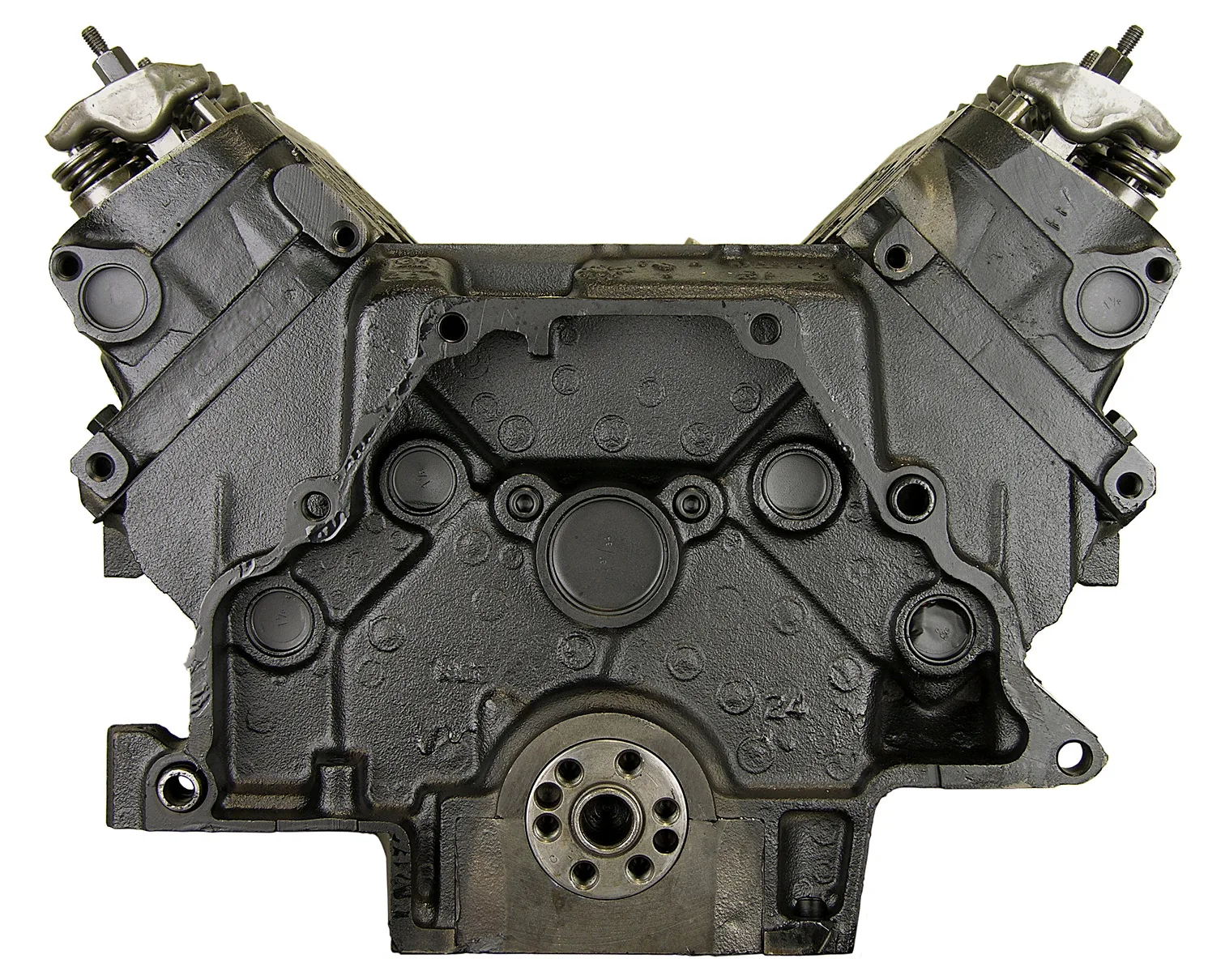 6.0 LS engine on branded inspection stand