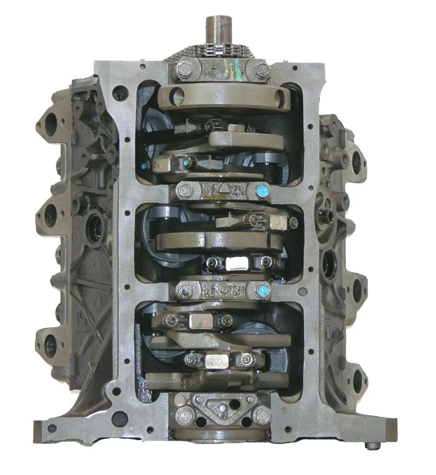 6.0 LS engine secured in branded freight crate