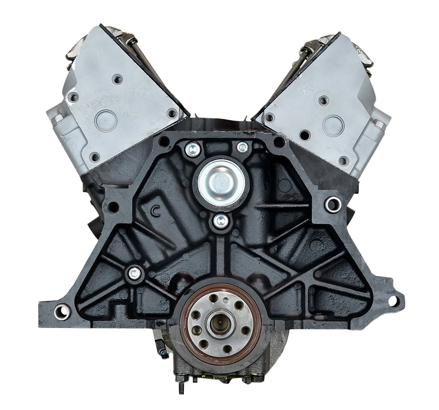 6.0 LS engine on branded inspection stand