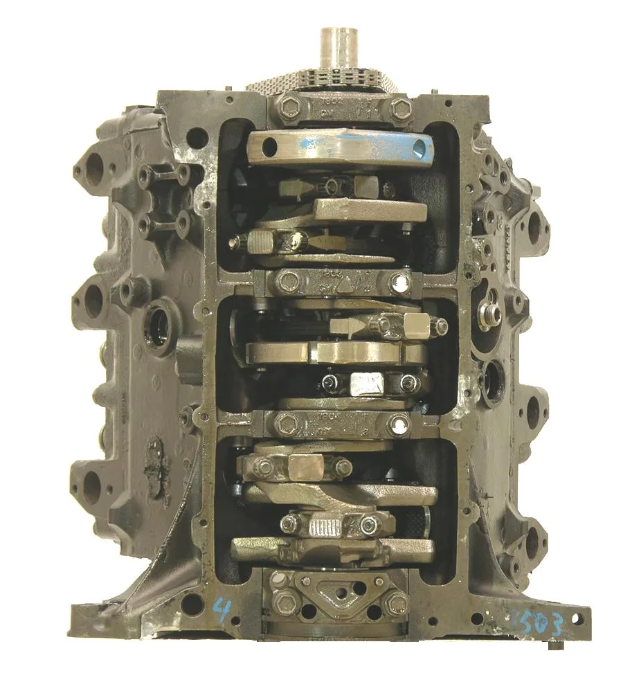 6.0 LS engine secured in branded freight crate