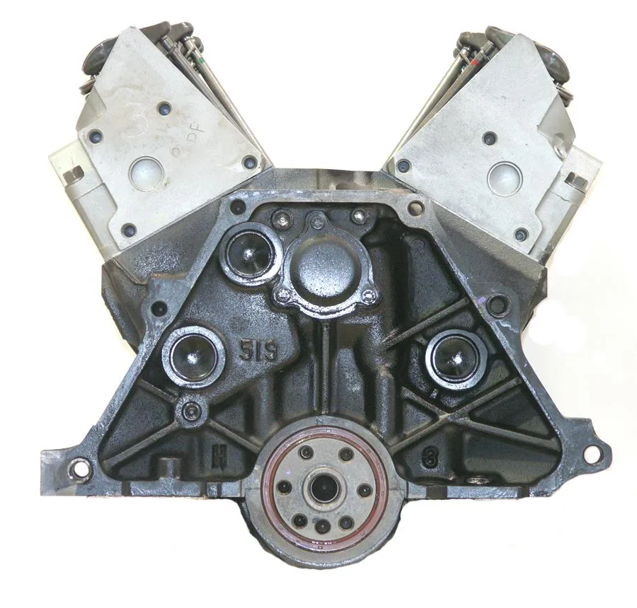 6.0 LS engine on branded inspection stand