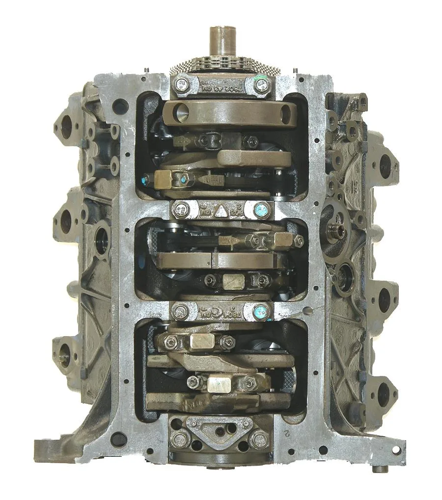 6.0 LS engine secured in branded freight crate