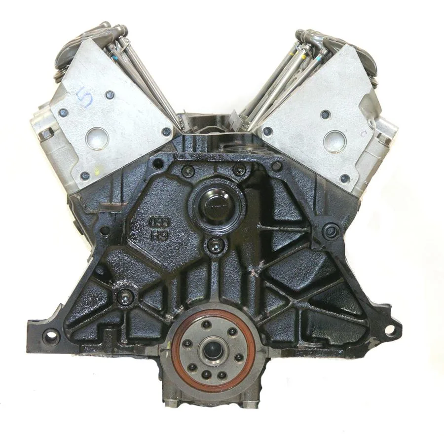 6.0 LS engine on branded inspection stand