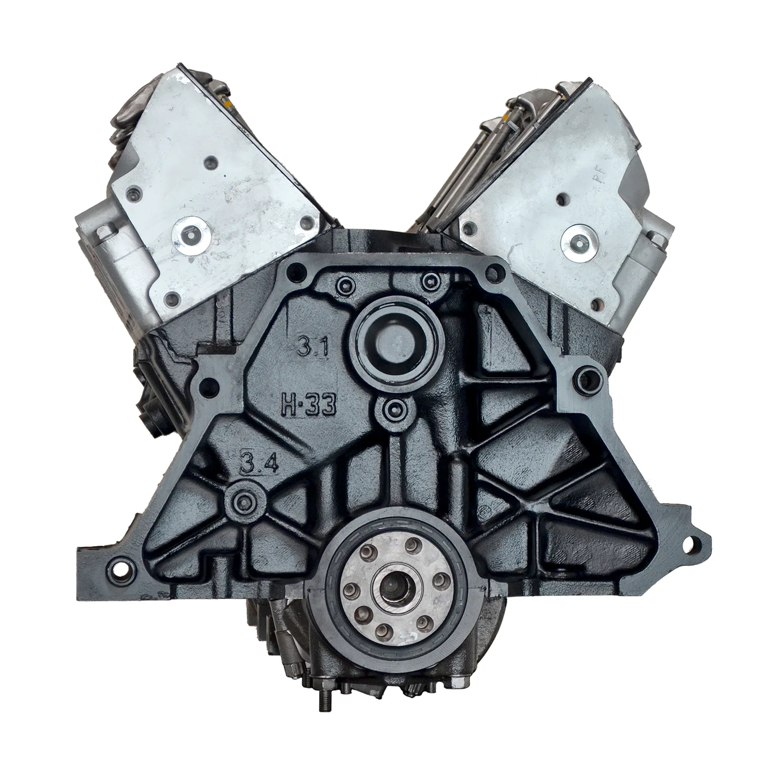 6.0 LS engine on branded inspection stand