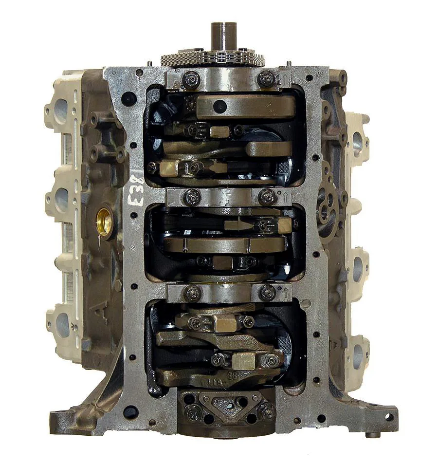 6.0 LS engine secured in branded freight crate