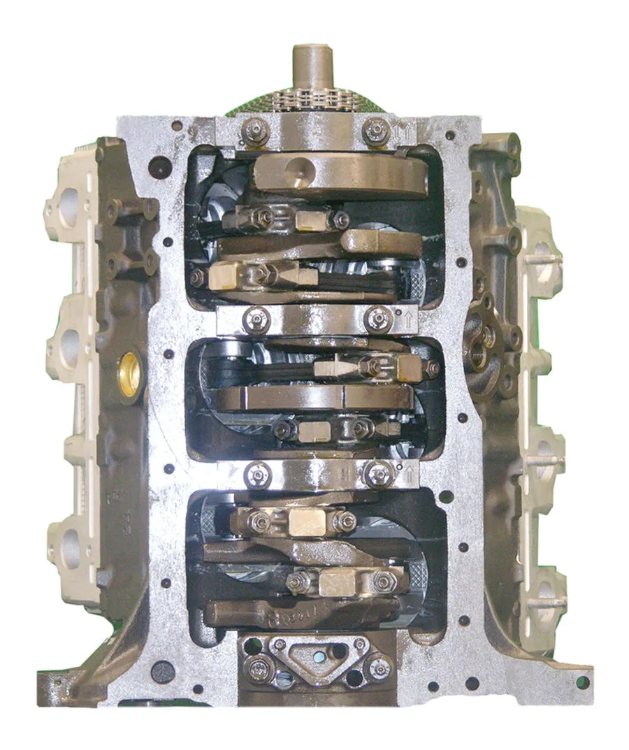 6.0 LS engine secured in branded freight crate