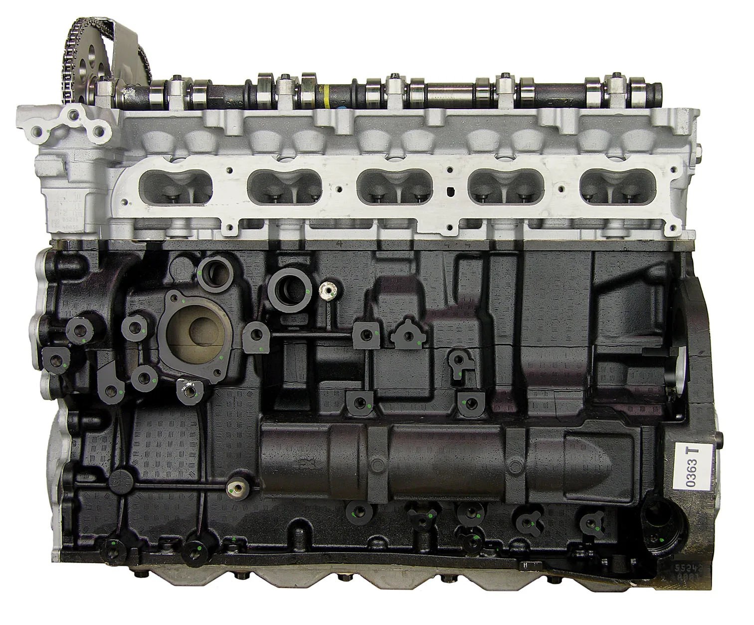 Chevy 3.5L L5 intake manifold and throttle body detail