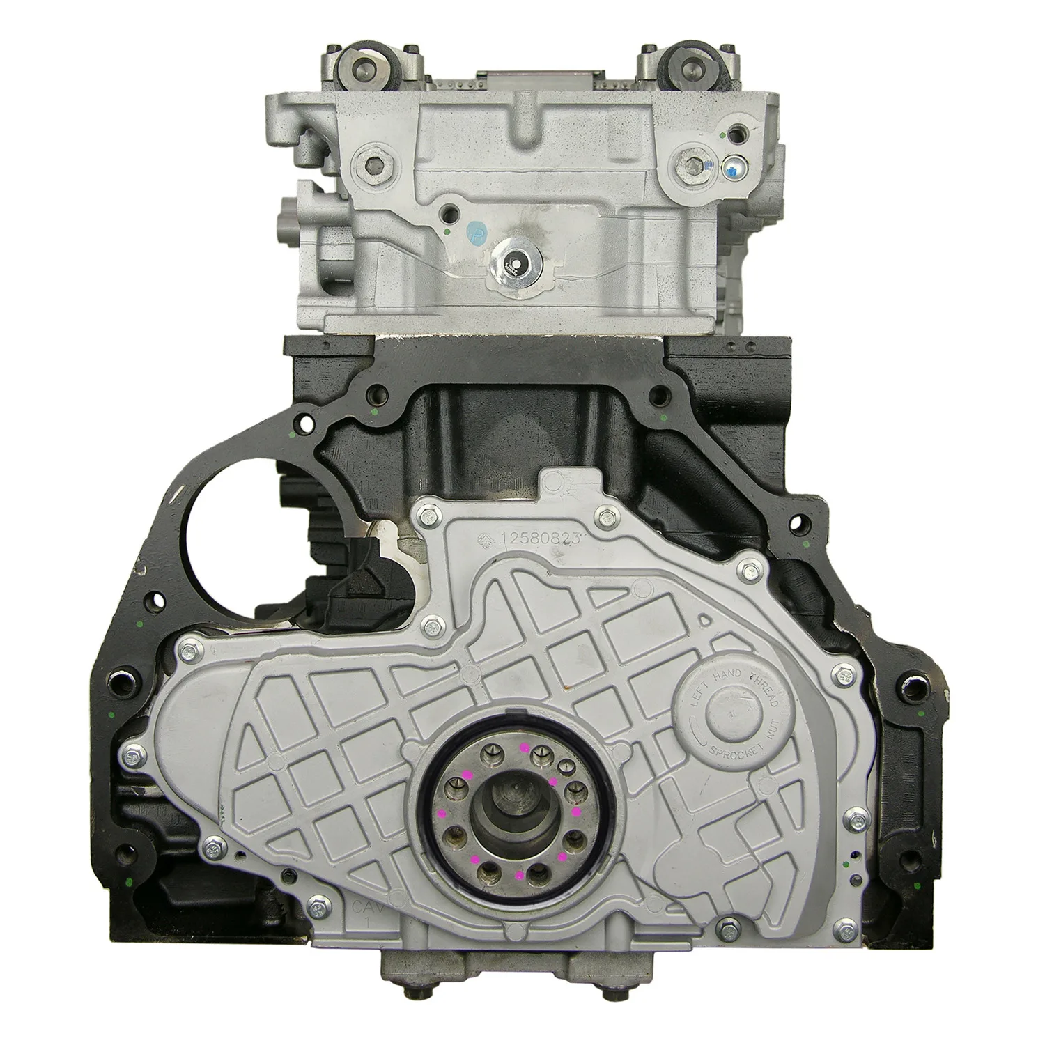 6.0 LS engine on branded inspection stand
