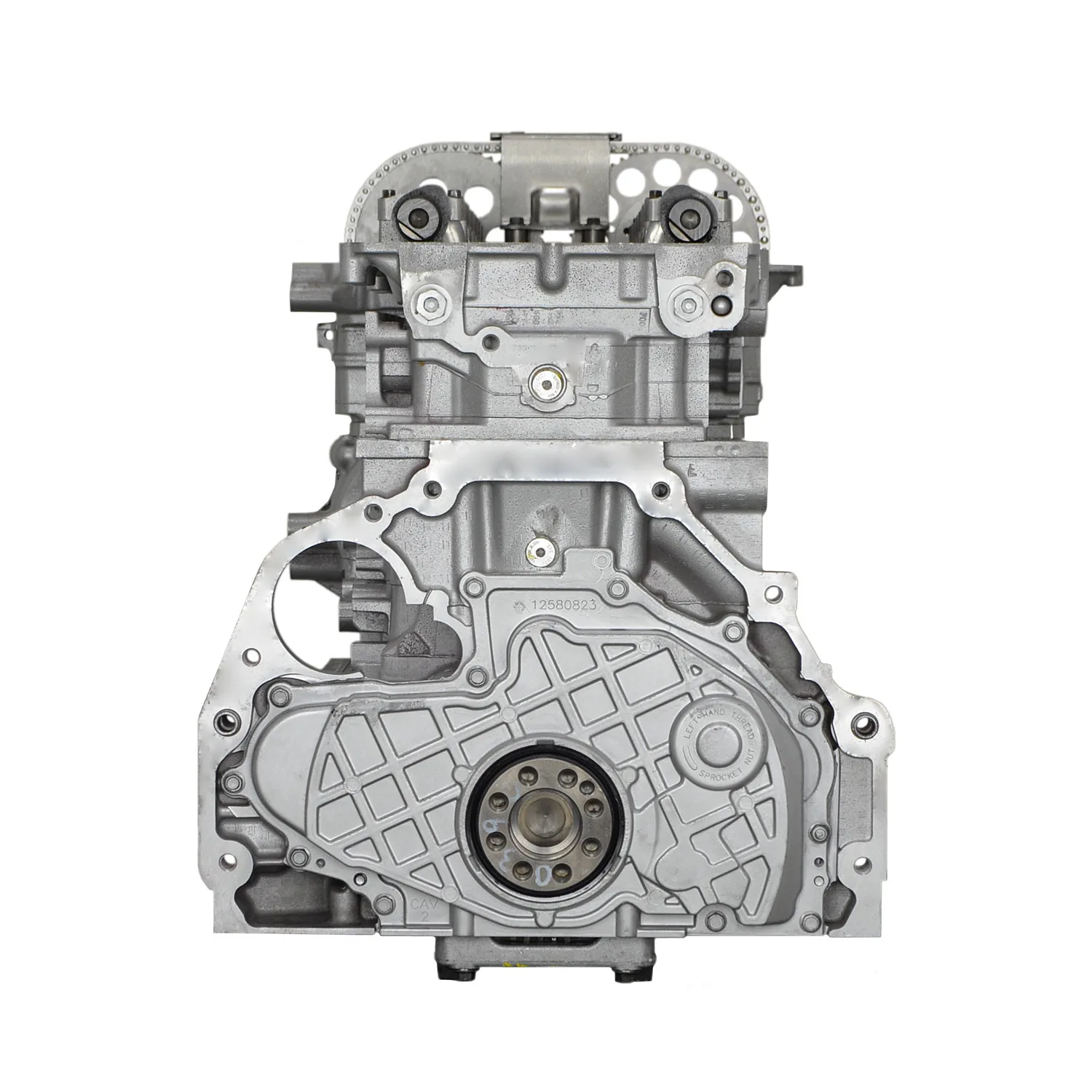 6.0 LS engine on branded inspection stand