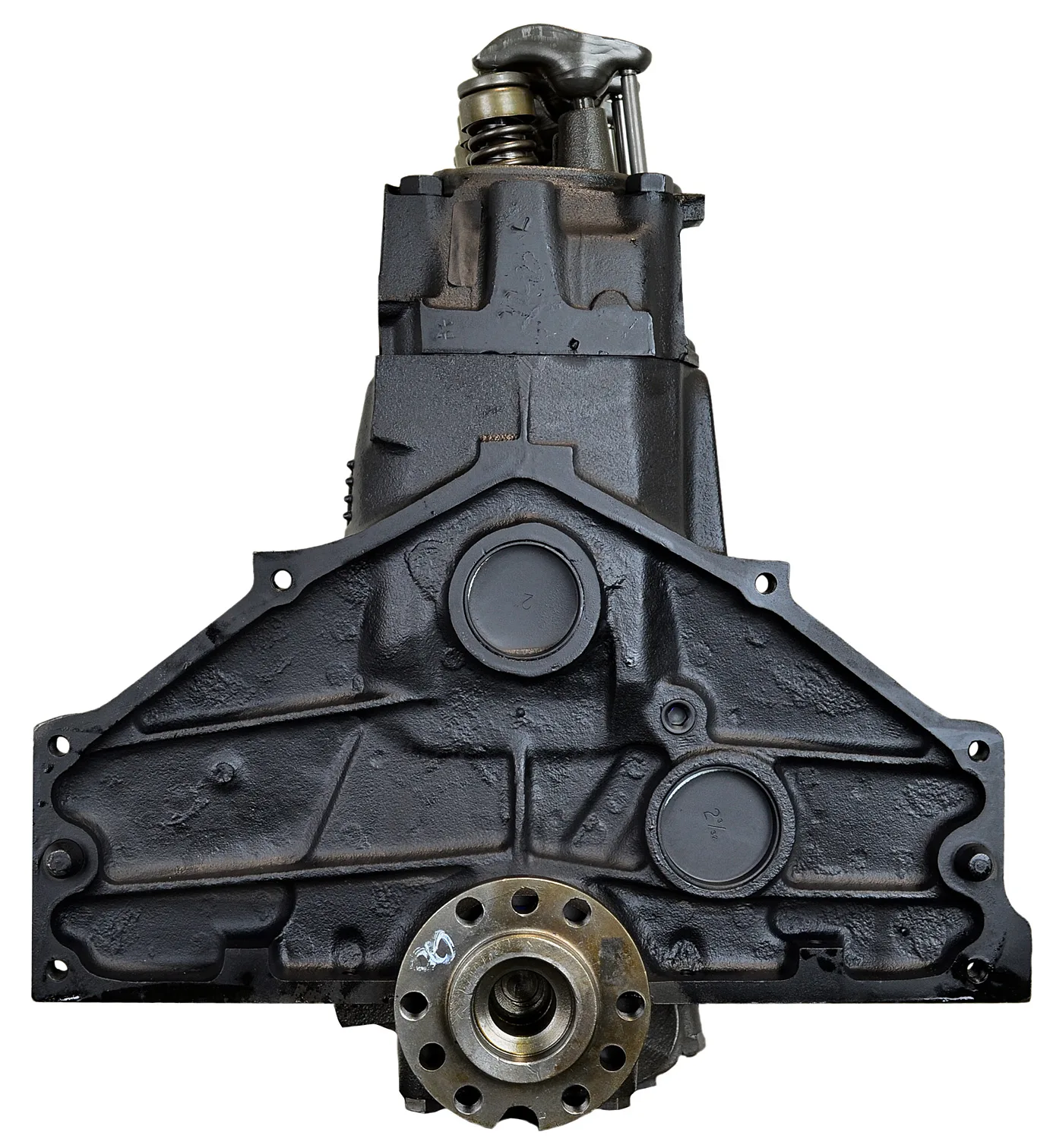 6.0 LS engine on branded inspection stand