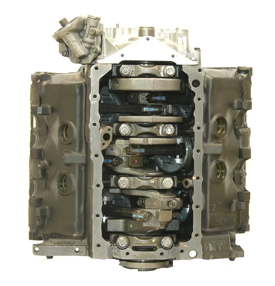 6.0 LS engine secured in branded freight crate