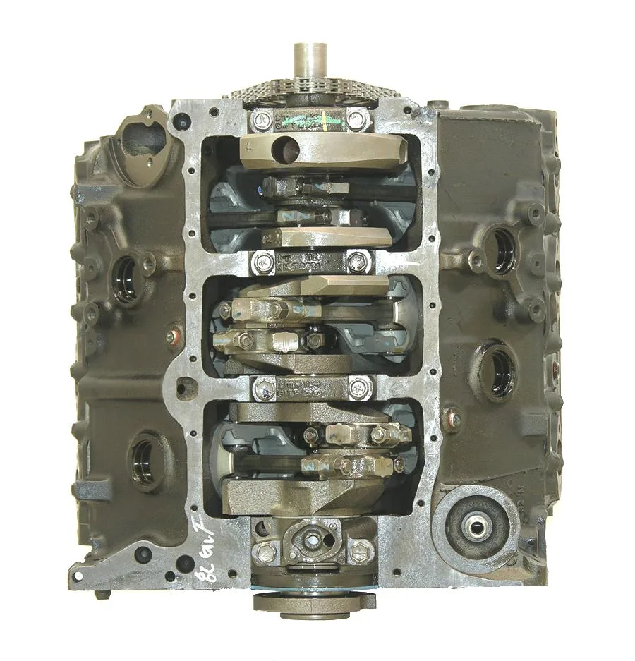 6.0 LS engine secured in branded freight crate